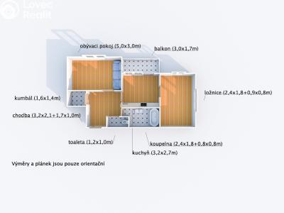 Продаж квартири 2+1 Plzeň, U Borských kasáren č. 21