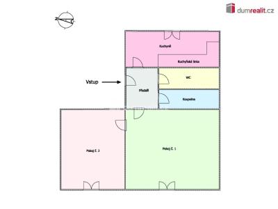 Rent apartment 2+1 Karlovy Vary, K. Čapka č. 26