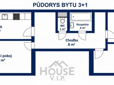 Prodej bytu 3+1 Praha, Kuželova č. 18
