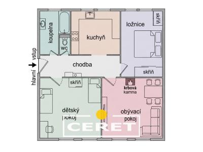 Prodej bytu 3+1 Žatec, Purkyněho 1065 č. 19