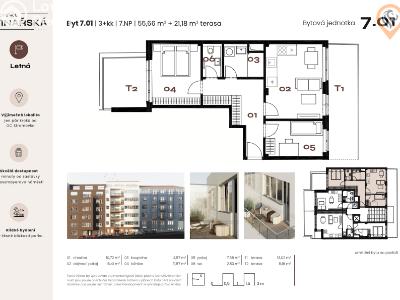 Sale apartment 3+KK Praha, Vinařská č. 4