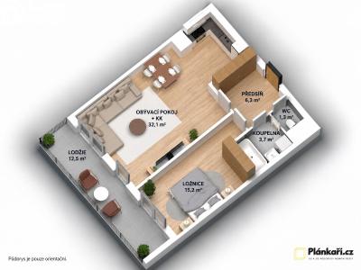 Prodej bytu 2+KK Praha, Na Slatince č. 8