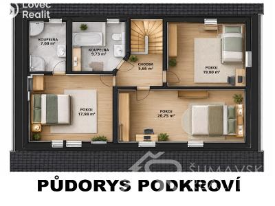 Продаж сімейного будинку Kašperské Hory, Karlova 413 č. 30