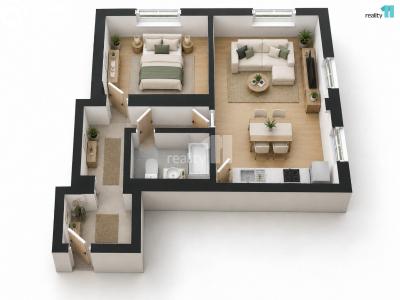 Sale apartment 2+KK Jablonec nad Nisou, Palackého č. 8