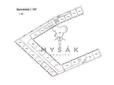 Rent office space České Budějovice, Hradební 351 č. 2