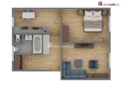 Продаж квартири 2+1 Rožnov pod Radhoštěm, Jiřího Wolkera č. 1
