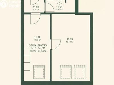 Sale apartment 2+KK Roudnice nad Labem, Havlíčkova č. 5
