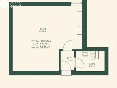 Sale apartment 1+KK Roudnice nad Labem, Havlíčkova č. 4
