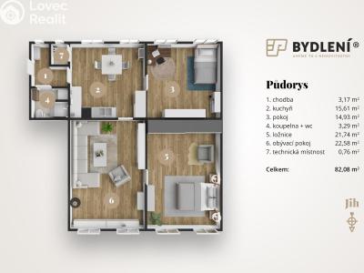 Prodej bytu 3+1 Teplice, Rokycanova č. 1