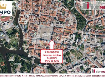 Pronájem kanceláře České Budějovice, Karla IV. č. 3