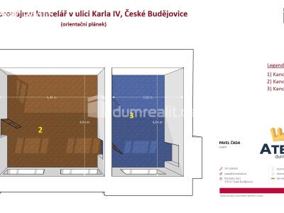 Pronájem kanceláře České Budějovice, Karla IV. č. 6