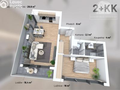 Prodej bytu 2+KK Praha, V Předním Hloubětíně č. 8