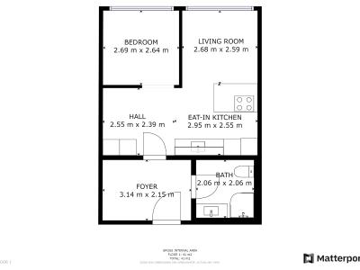 Rent apartment 2+KK Říčany, Černokostelecká č. 2