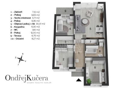 Prodej rodinného domu Buštěhrad, Polní 1261 č. 2
