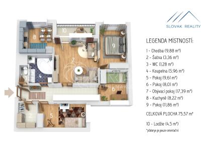 Продажа квартиры 4+1 Ostrava, Proskovická č. 30