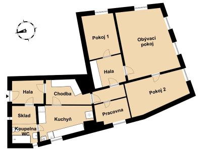 Prodej bytu 4+1 Praha, Malostranské náměstí č. 3