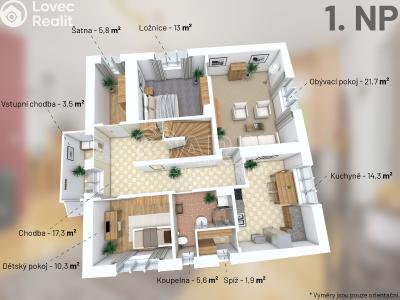 Продаж сімейного будинку Týnec nad Sázavou č. 37