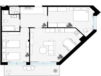Sale apartment 3+KK Praha, Na Křtině č. 2