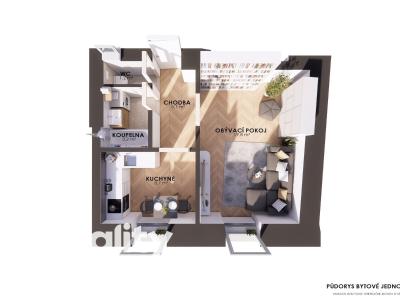 Sale apartment 1+1 Úsobí č. 4