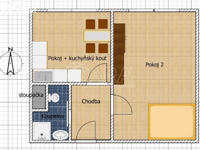 Rent apartment 1+1 Praha, Na domovině č. 4