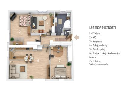 Sale apartment 4+KK Chodov, Bezručova č. 5