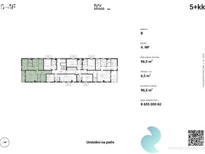 Sale apartment 5+KK České Budějovice č. 4