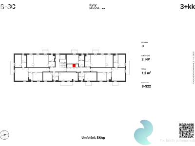 Sale apartment 3+KK České Budějovice č. 6