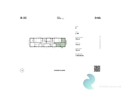 Sale apartment 3+KK České Budějovice č. 5
