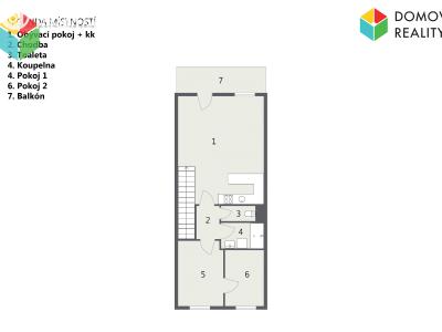 Продаж квартири 3+KK Beroun, V Zahradách 1875 č. 15