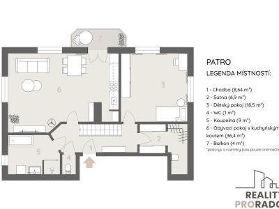 Sale apartment 3+KK Poděbrady, Budovcova č. 24