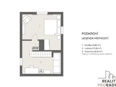 Sale apartment 3+KK Poděbrady, Budovcova č. 25