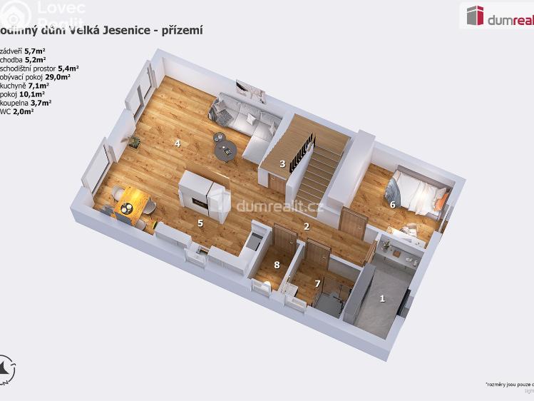 Продаж сімейного будинку Velká Jesenice č. 2