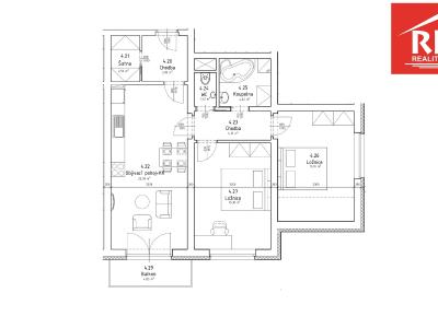 Продаж квартири 3+KK Lázně Kynžvart, Královské svahy 459 č. 16