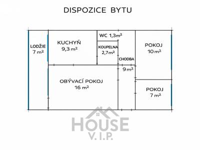 Продаж квартири 3+1 Praha, Rumburská č. 39