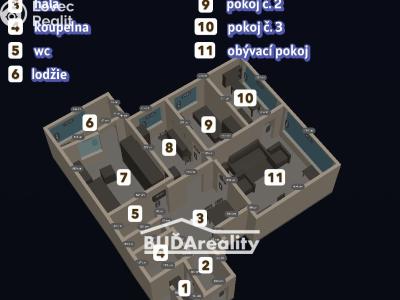 Продажа квартиры 4+1 Zlín, Družstevní č. 10