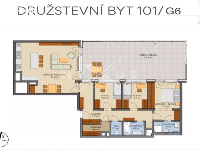 Sale apartment 4+KK Praha, Honzíkova č. 4