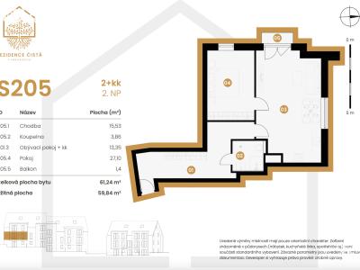 Продаж квартири 2+KK Černý Důl č. 8