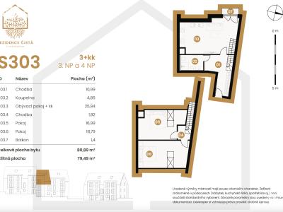Продаж квартири 3+KK Černý Důl č. 19