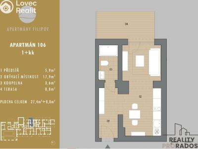 Prodej apartmánů Javorník č. 7