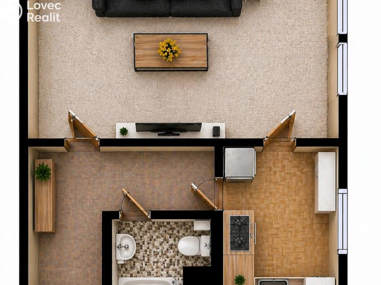 Продажа квартиры 1+1 Liberec, Borový vrch 791/46 č. 4