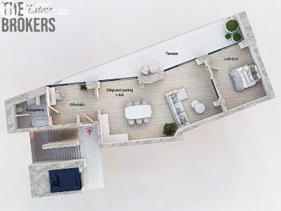 Prodej bytu 2+KK Praha 6, U hotelu č. 3