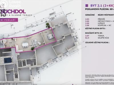 Prodej bytu 2+KK Praha 6, U hotelu č. 14