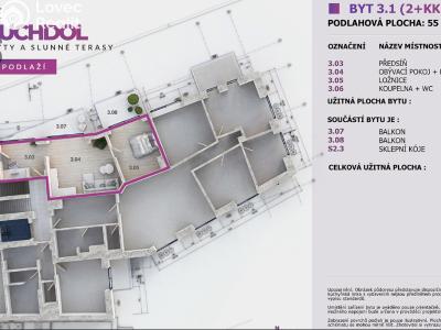 Prodej bytu 2+KK Praha 6, U hotelu č. 13