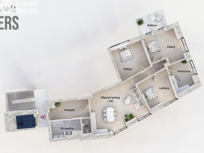 Sale apartment 5+KK Praha 6, U hotelu č. 3