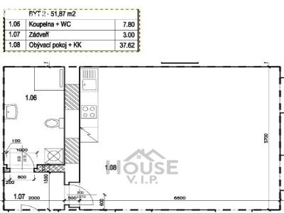 Продажа квартиры 1+KK Nučice č. 8