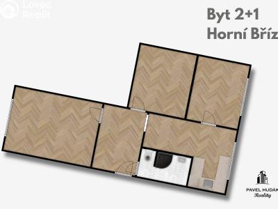 Prodej bytu 2+1 Horní Bříza, Sídlištní 474 č. 21