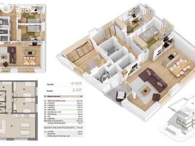 Sale apartment 4+KK Příbram č. 2
