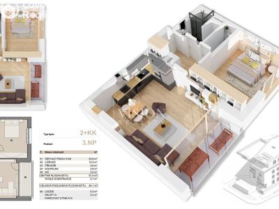 Sale apartment 2+KK Příbram č. 2