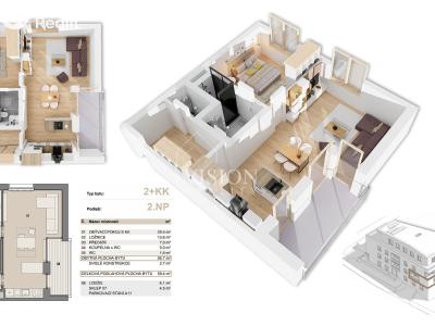 Sale apartment 2+KK Příbram č. 2