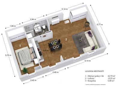 Sale apartment 2+KK Znojmo, Havlíčkova č. 15